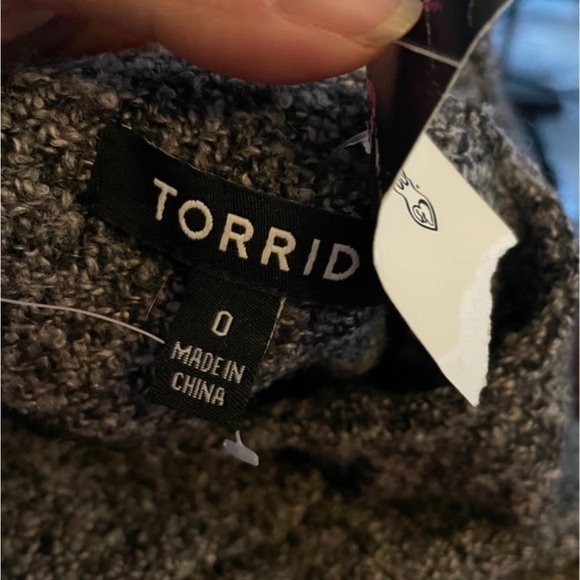 NEW torrid zip up gray blazer sz plus 0 - Picture 5 of 6